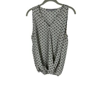 Collective Concepts Stitch Fix V-Neck Sleeveless Draped  Blouse Top Size M